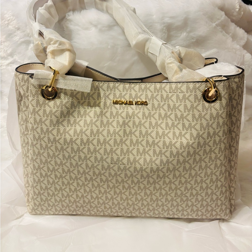 Michael Kors Cream Tote Bag